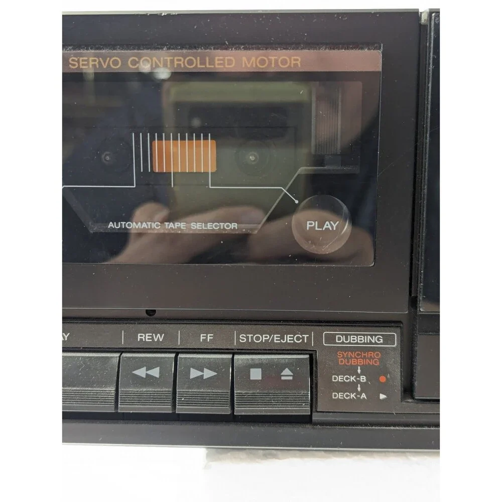 Sony TC-W235 Dual Cassette Deck Vintage '80s No Power Cord Missing Ribbon